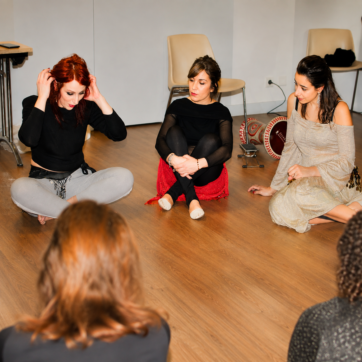 Moment de recentrage en atelier Maestria Beelinda
